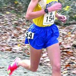 A girl runner. 