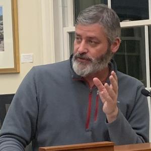 Town Manager Dan Bryer reported the Nov. 5 election was “flawless.” BILL PEARSON/Boothbay Register Bryer