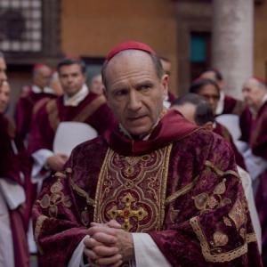Ralph Fiennes stars as Cardinal Lawrence in "Conclave" opening Friday, Dec. 6. Courtesy of Harbor Theater