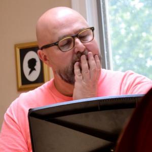 Jeffery Caron at the first reading of Words and Music