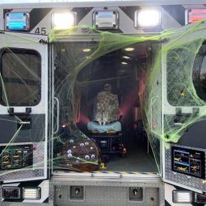 The Boothbay Harbor Ambulance Service had a surprise in their vehicle. FRITZ FREUDENBERGER/Boothbay Register