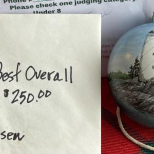 Last year's overall winner in the Ornament Decorating Contest. File photo 2023 winner