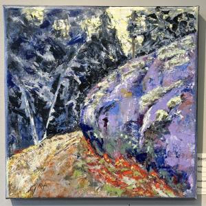 "A Bump in the Road" - Jean Kigel cold wax and oil. "A Bump in the Road" - Jean Kigel cold wax and oil.