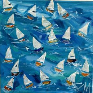 "Sailing Delight" - Sandra Chase Morrissey acrylic.
