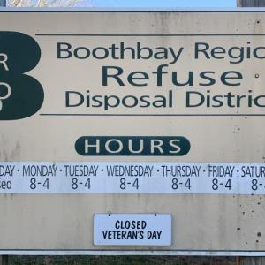 Boothbay Region Refuse Disposal District Trustees began working on the Fiscal Year 2026 budget Nov. 14. BILL PEARSON/Boothbay Register Sign