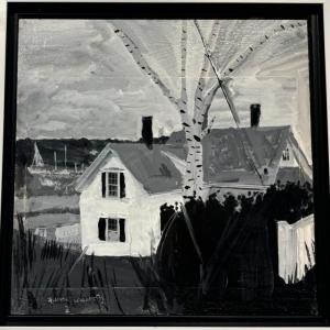 "Southport" - Linda Wacholtz collage and acrylic.