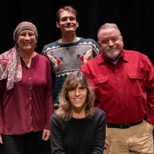 The "Every Christmas" cast, from left: Heidi Holst, Jack Sullivan, Laura Morris (seated), George Bates, Jack Sullivan photo