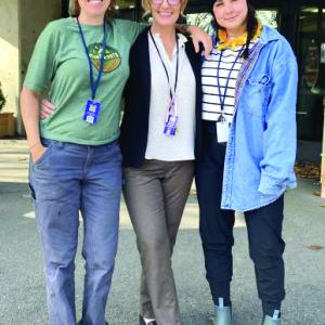 BRES announces the new outdoor club for sixth to eighth graders in partnership with Hearty Roots. From left,  Erin Quinley, Shawna Kurr and Misha Barker. ISABELLE CURTIS/Boothbay Register