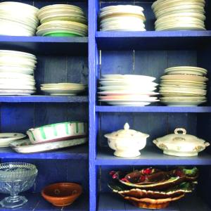 Shelf for dishes. Courtesy of Emily Whiting