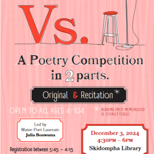 Poetry event poster