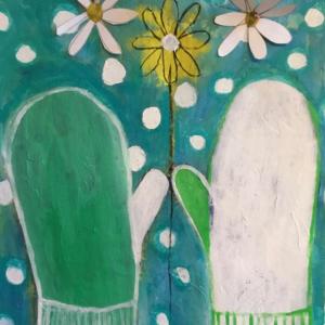 "Winter Clothes Series - Orphan Mittens" - by Pam Smilow. Courtesy of the venue