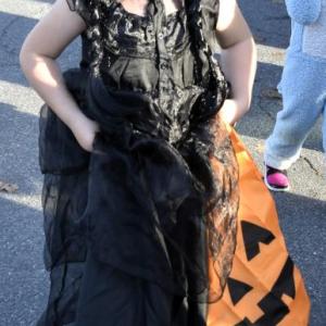 Halloween parade participants.
