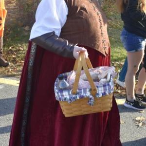Halloween parade participants.