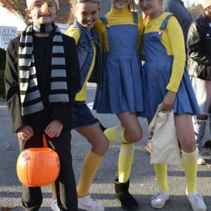 Halloween parade participants.