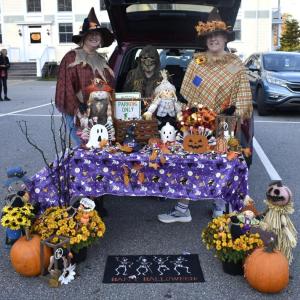 Halloween parade participants.