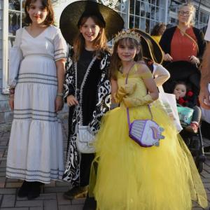 Halloween parade participants.