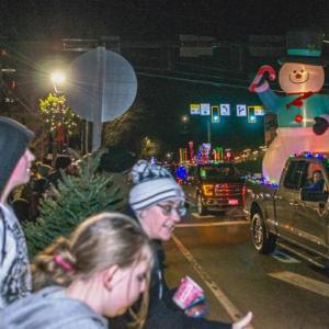 A Merry & Bright Light Parade, winding through Wiscasset Village, escorts Santa to his Workshop on Friday, Dec. 6, starting at 5 p.m., as part of Wiscasset Holiday Marketfest.  Bob Bond photo
