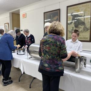 Christmas dinner at Legion Hall