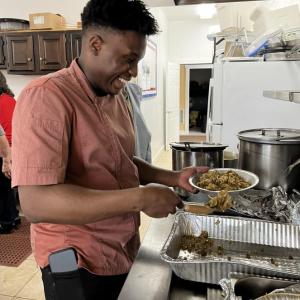 Christmas dinner at Legion Hall