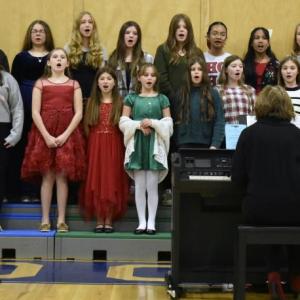 The Fifth and Sixth Grade Chorus. FRITZ FREUDENBERGER/Boothbay Register