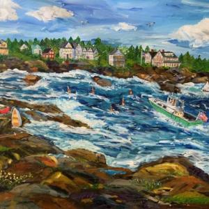 "A Beautiful Day on the Maine Coast" - Sandra Chase Morrissey. 