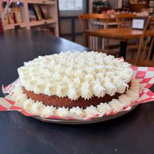 Carrot cake with cream cheese frosting