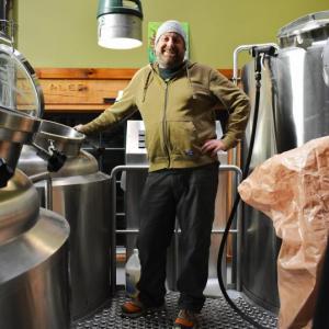 Brewmaster Brian Ruthier prepares a batch. ISABELLE CURTIS/Boothbay Register