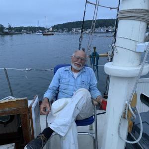 Fred Bowers on a ship. Courtesy of Fred Bowers