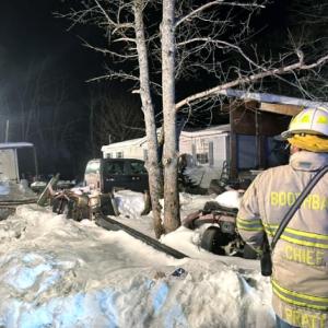 Chief David Pratt overseeing fire ground operations. Courtesy of Mark Sullivan