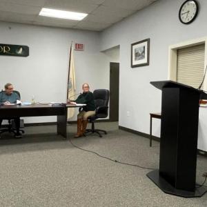 Boothbay Region YMCA CEO Andy Hamblett speaks to the Boothbay Harbor Board of Selectmen Feb. 10. FRITZ FREUDENBERGER/Boothbay Register