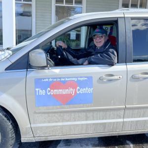 Ben Borkowski is one of several volunteer drivers for the Community Center's People Helping People transportation program. FRITZ FREUDENBERGER/Boothbay Register