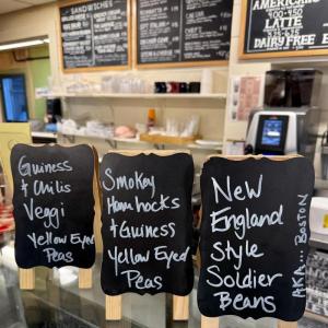 Three types of baked beans