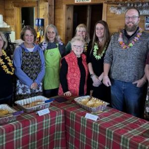 The First employees and regular volunteers at the Community Lunch. Lisa Hallinan photo Lisa Hallinan photo