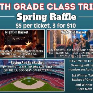 8th grade raffle poster. Courtesy photo