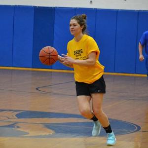 Ali Hartley looks to start the offense. KEVIN BURNHAM/Boothbay Register