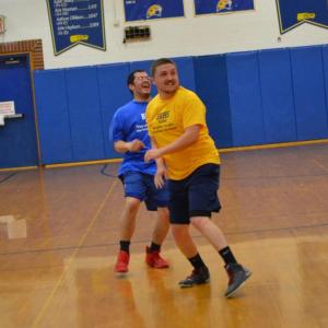Fun faces from Julian Aponte and Dan Hallinan. KEVIN BURNHAM/Boothbay Register