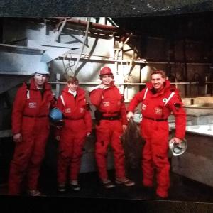 Boarding Team: ST2 Steve Lowe; QM2 Sharon Machon; ENS Scott Bauby; ENS David Ramseyer. Courtesy of Sharon Machon