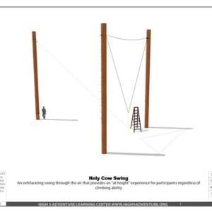 Holy Cow Swing. Courtesy of High 5 Adventure Learning Center