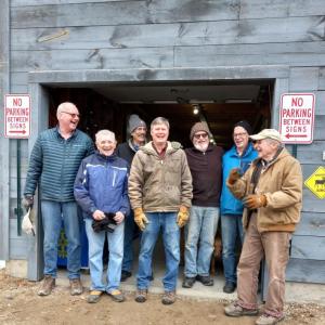 Boothbay Harbor Rotarians ready to pick up items for the Rotary Barn. Courtesy photo