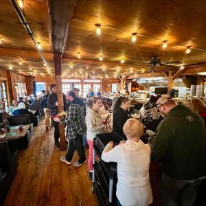 Scene from the last Community Lunch of the season. Erik Ward photo