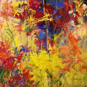 Peter Rudolph's "Lily Garden." Courtesy of Gleason Fine Art.