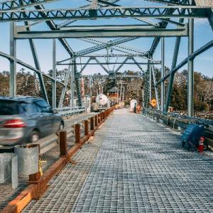 January view of bridge deck. Courtesy of Cianbro