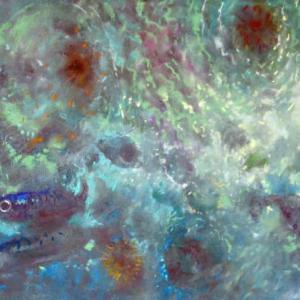"Bioluminations" by artist and Waldo volunteer Chris Augusta. "Bioluminations" by Chris Augusta