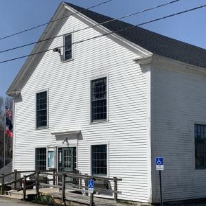 Edgecomb Town Hall will host two votes May 17. BILL PEARSON/Boothbay Register Double town meetings