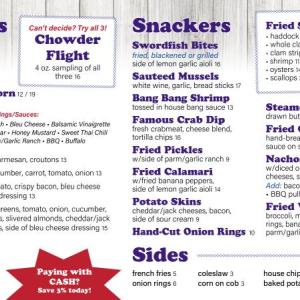 2025 menu
