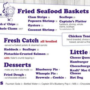 2025 menu