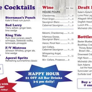 2025 menu