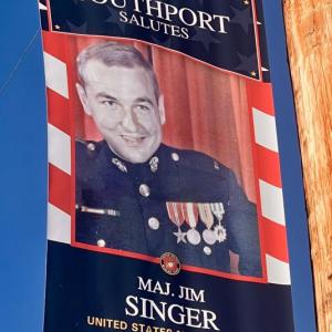 Jim Singer's Veteran Banner. File photo
