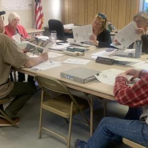 The Edgecomb Planning Board on May 1 approved a blasting ordinance for George and Terri Taylor's Englebrekt Road property. BILL PEARSON/Boothbay Register planning board