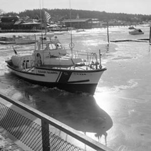 On patrol in Boothbay Harbor. Courtesy of BRHS